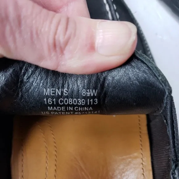 Cole Haan Men's Black Leather Slip On Moc‎ Toe Driving Loafers C08039 Sz 8.5W