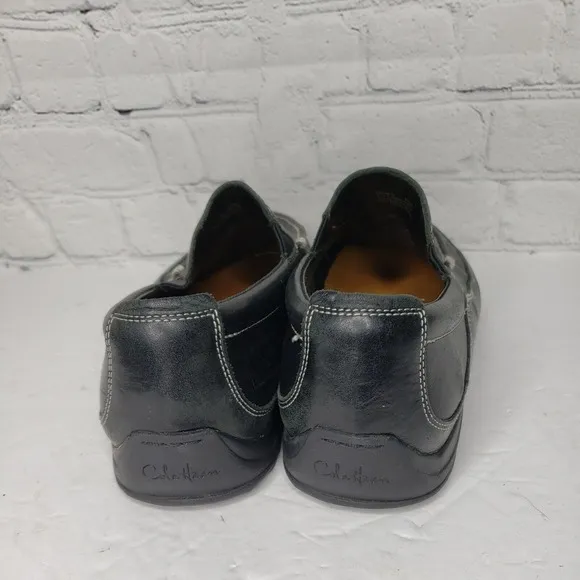 Cole Haan Men's Black Leather Slip On Moc‎ Toe Driving Loafers C08039 Sz 8.5W