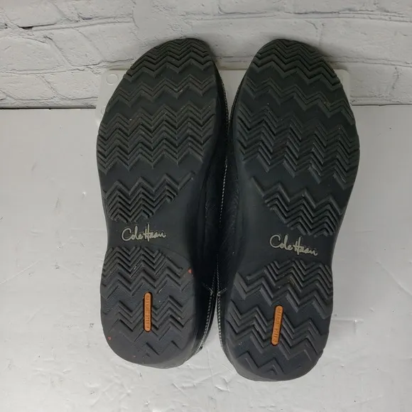 Cole Haan Men's Black Leather Slip On Moc‎ Toe Driving Loafers C08039 Sz 8.5W
