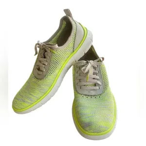 Cole Haan Mens Generation ZeroGrand Stitchlite Sneakers Cement Safety Yellow EUC
