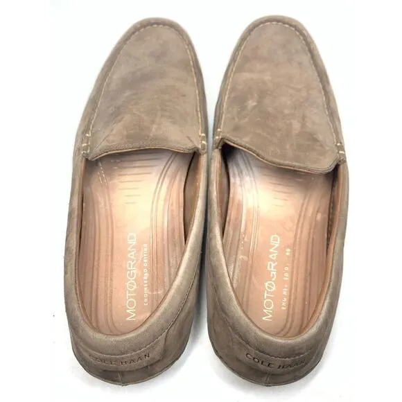 Cole Haan Motogrand Leather Moc Loafer Slip On Driving Shoes BROWN Men Size 13M