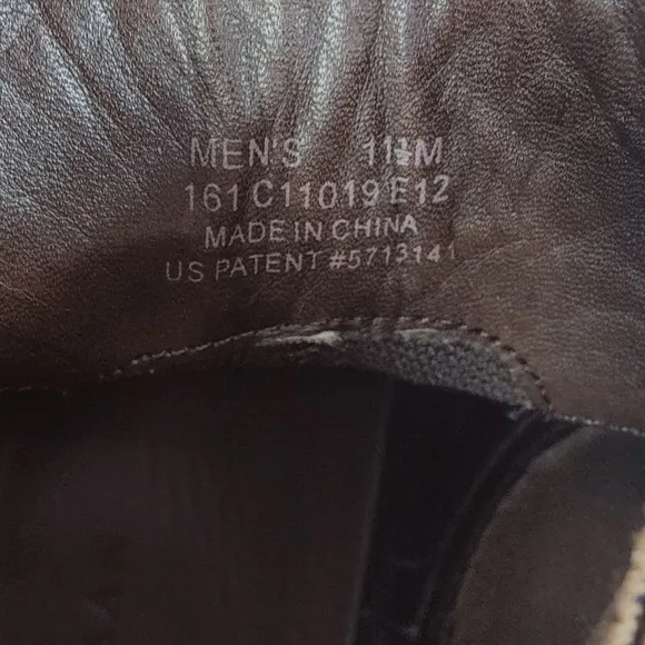 Cole Haan Nike Air Men's Cognac Leather Pull On Chelsea Chukka Ankle Boots, 11.5
