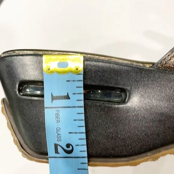 Cole Haan Nike Air Women’s Sandals Platform Slip On Sz 11D Brown Wedge