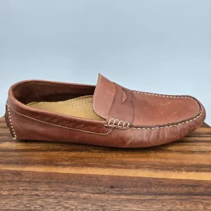 Cole Haan Shoes Men's 9 M Brown Leather Howland Moccassin Driving Penny Loafers