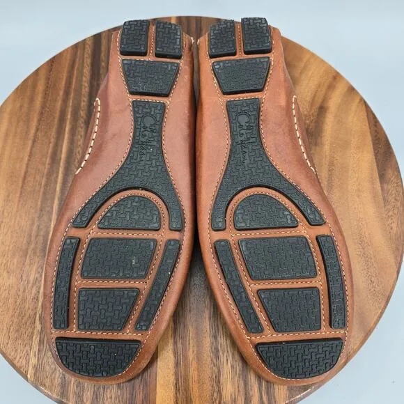 Cole Haan Shoes Men's 9 M Brown Leather Howland Moccassin Driving Penny Loafers