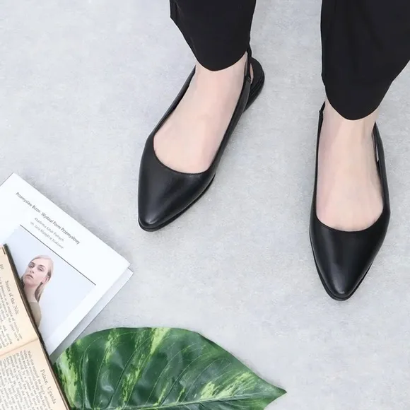 Cole Haan Skimmer soft leather sling back flats