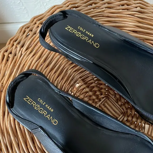 Cole Haan Skimmer soft leather sling back flats