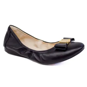 Cole Haan Tali Flex Women's Black Leather Bow Ballet Flats Size 7 Grand OS