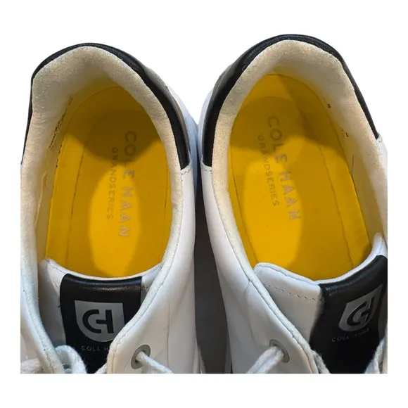 COLE HAAN White Minimalist Low-Top Sneakers