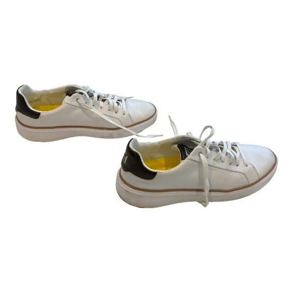 COLE HAAN White Minimalist Low-Top Sneakers