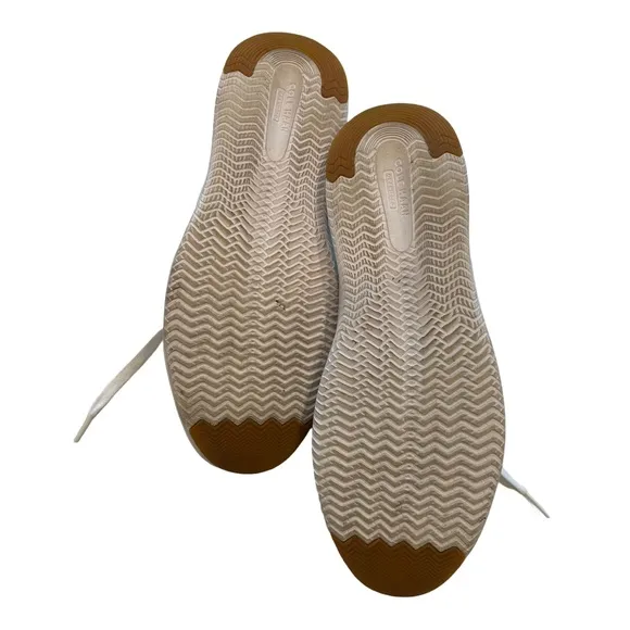 COLE HAAN White Minimalist Low-Top Sneakers