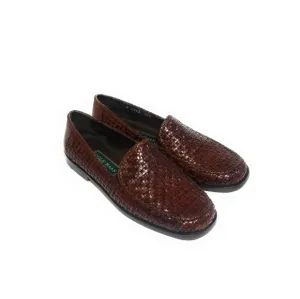 COLE HAAN Womens Dark Woven Flats Loafers 7.5