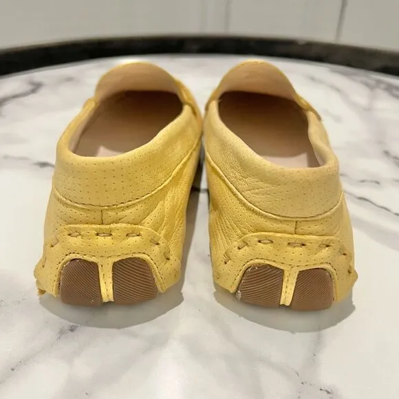 Cole Haan Women's Evelyn Driver in Sunset Gold Suede Loafers/Flats Sz. 6.5