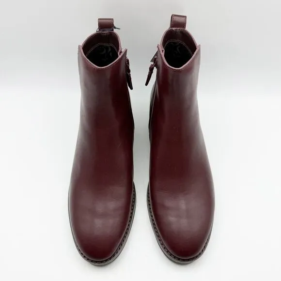 Cole Haan Womens River Chelsea Bootie 8 WIDE Dark Brown Leather Waterproof NIB