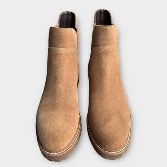 Cole Haan women’s size 7B camel colored Chelsea boots.