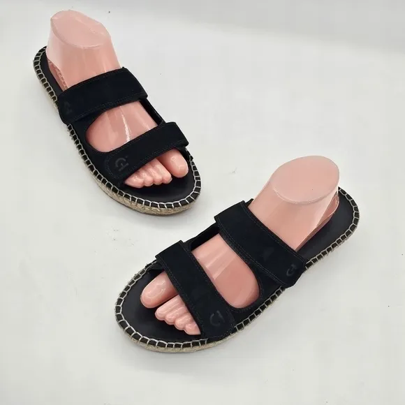 Cole Haan Womens Zerogrand Cloudfeel Sandals Espadrille Slide Black Size 8.5