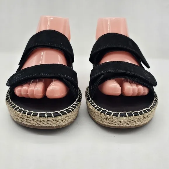 Cole Haan Womens Zerogrand Cloudfeel Sandals Espadrille Slide Black Size 8.5
