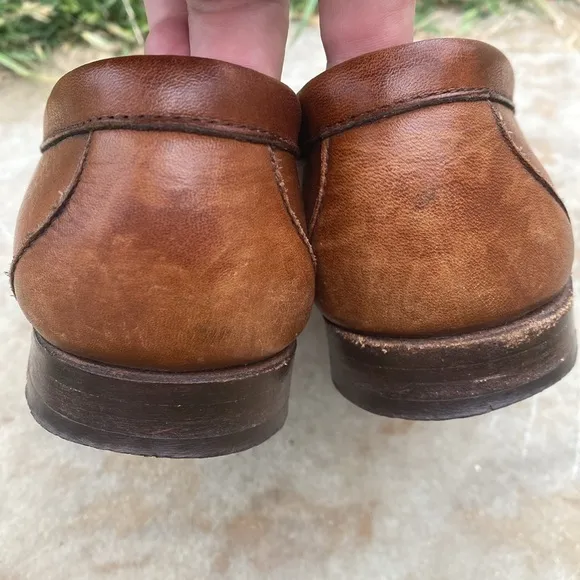 Cole Haan woven top pinch tassel loafers 8D preppy casual leather made in USA