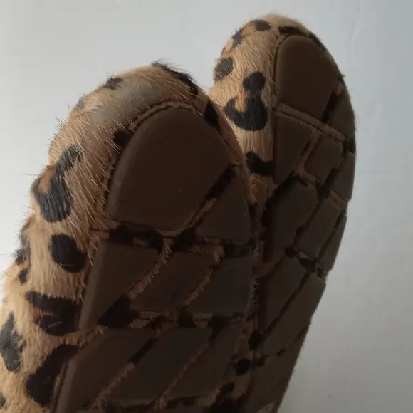 🩷💚⚜️Cole Haan⚜️🩷💚Womens Driving Shoes Animal Print Cow Hair Loafers Size 7.5