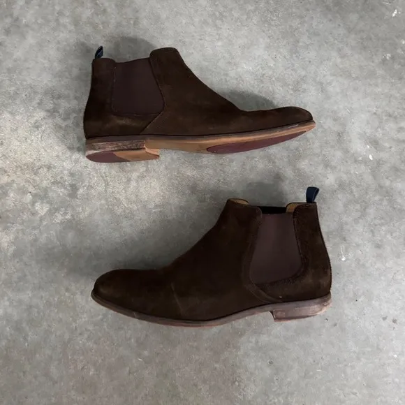 Combat‎ agent Toecap suede coffee suede Chelsea boot