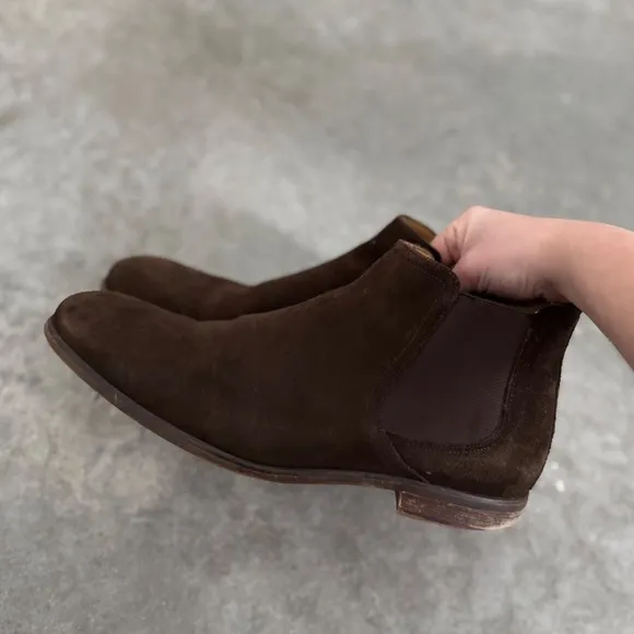 Combat‎ agent Toecap suede coffee suede Chelsea boot