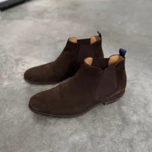 Combat‎ agent Toecap suede coffee suede Chelsea boot