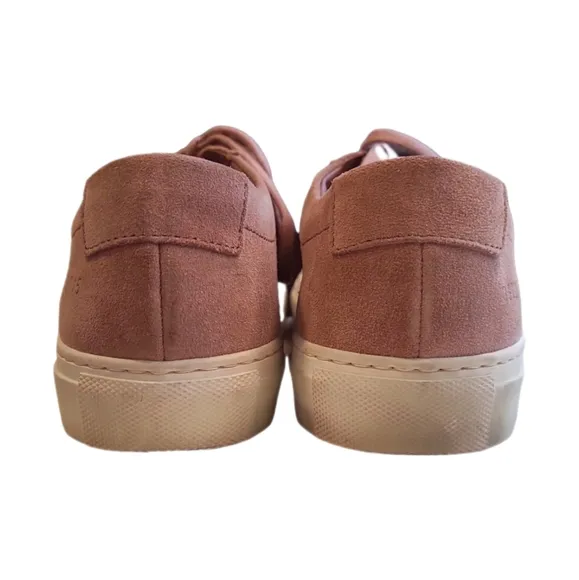 COMMON PROJECTS | Pink Suede Low-Top Sneakers in Size EU 37