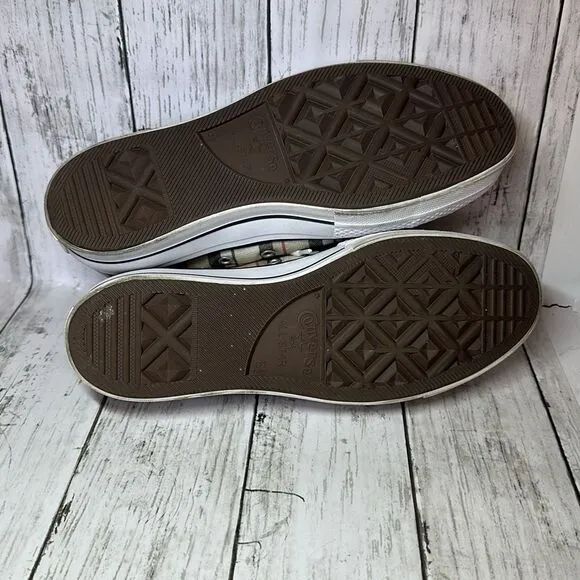 Converse All Star 171210C Plaid Platform Chuck Taylor Sneakers Low Top M6.5 W8.5
