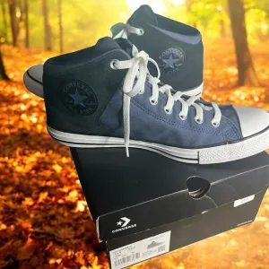 Converse All Star Chuck Tylor High Street Mid Blue Men’s 10.5 / 12.5 Women NEW