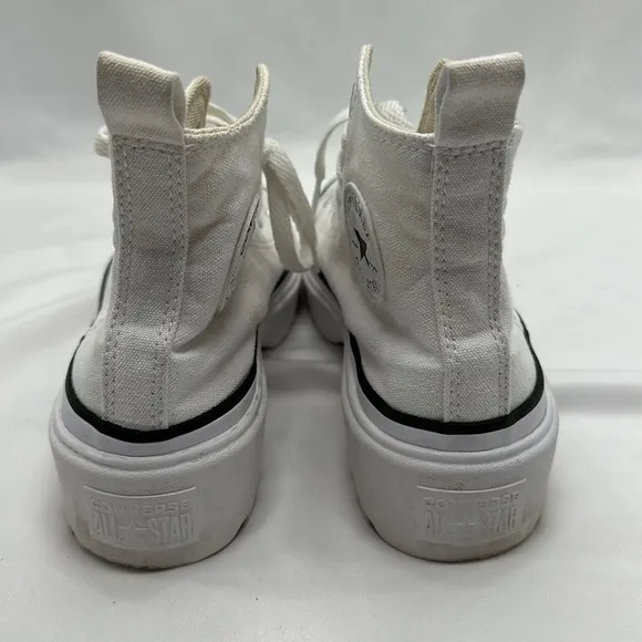 Converse All Star Platform White Sneakers Size 3