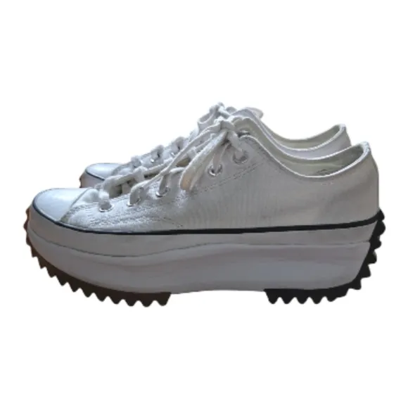 Converse Black and White Platform Sneakers with Chunky Sole