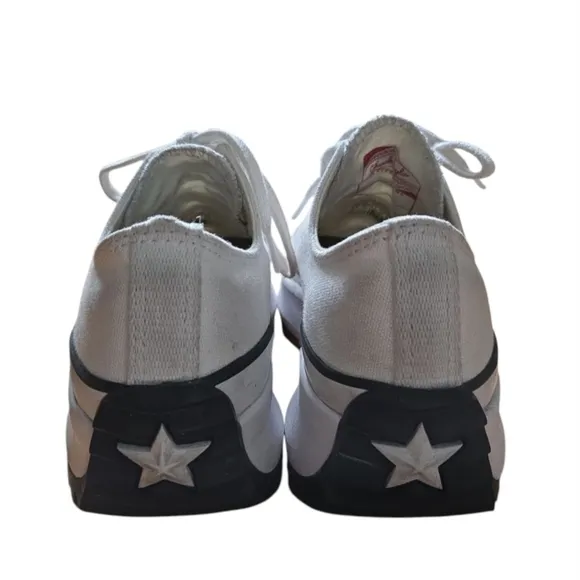 Converse Black and White Platform Sneakers with Chunky Sole