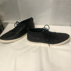 CONVERSE Black Street Textured Leather Low Top Sneaker like new Sz 13 pebbled