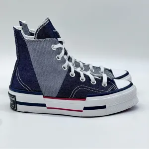 Converse Chuck 70 Plus Hi Retro Denim Obsidian Sneakers. Size 7