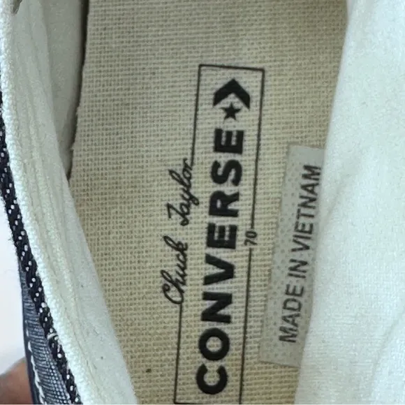 Converse Chuck 70 Plus Hi Retro Denim Obsidian Sneakers. Size 7
