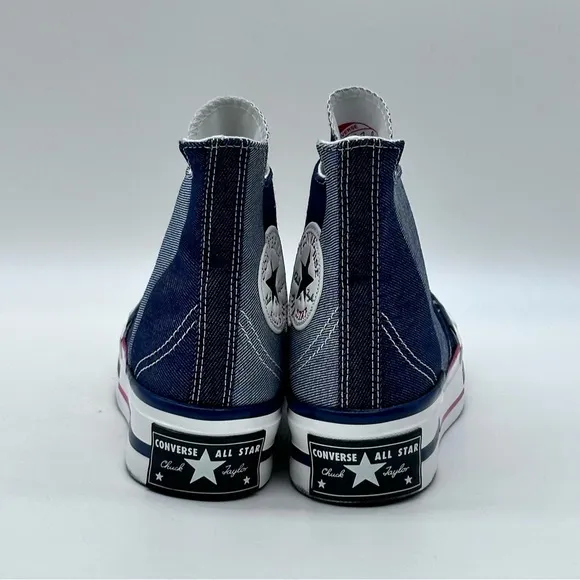 Converse Chuck 70 Plus Hi Retro Denim Obsidian Sneakers. Size 7
