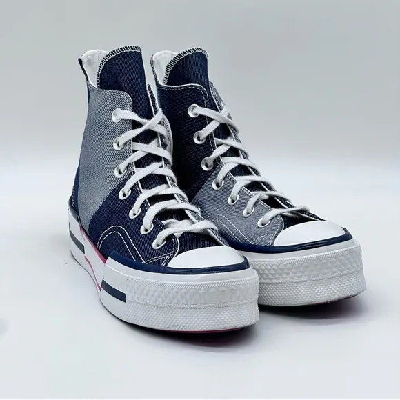 Converse Chuck 70 Plus Hi Retro Denim Obsidian Sneakers. Size 7