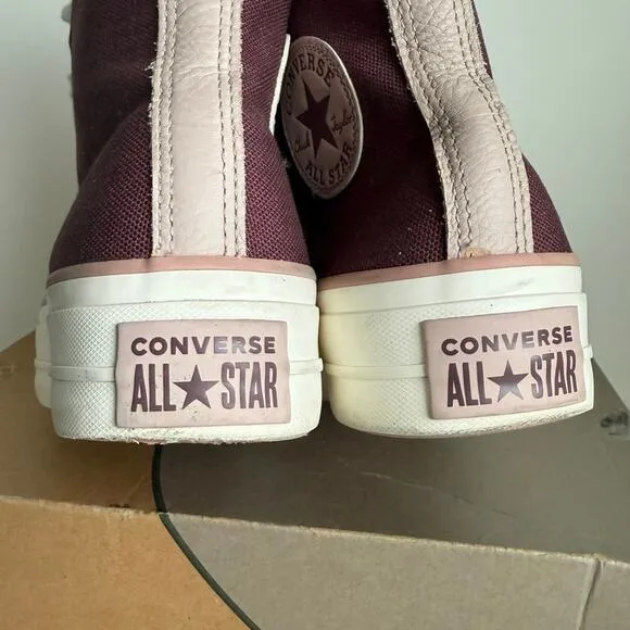 Converse Chuck Star Platform ‘ Wine Mauve Egret’ Women Sneakers - SZ 7