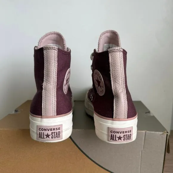 Converse Chuck Star Platform ‘ Wine Mauve Egret’ Women Sneakers - SZ 7
