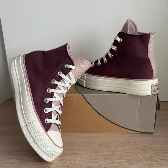 Converse Chuck Star Platform ‘ Wine Mauve Egret’ Women Sneakers - SZ 7