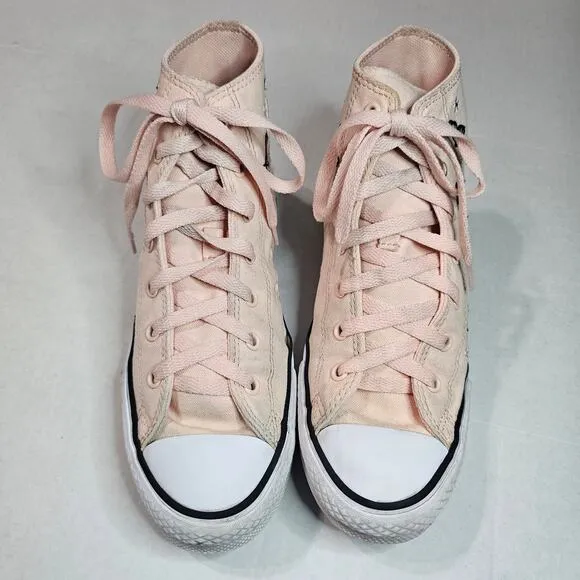 CONVERSE Chuck Taylor All Star EVA Lift Platform Butterflies High Top Kid's 6