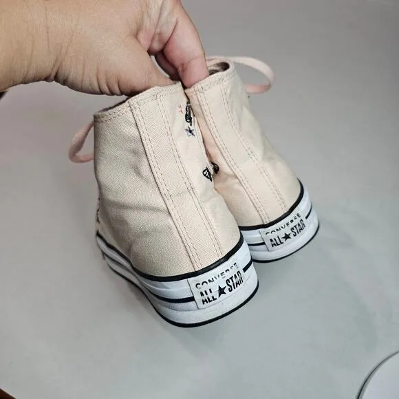 CONVERSE Chuck Taylor All Star EVA Lift Platform Butterflies High Top Kid's 6