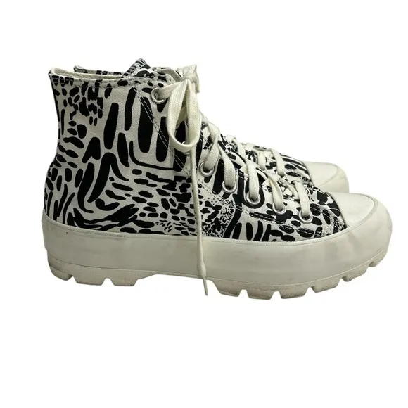 Converse Chuck Taylor All Star Lugged High Jungle Art High Top Sneakers - 9