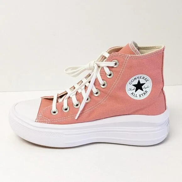 Converse Chuck Taylor All Star Move Hi Sneakers, Rose, Women's 6