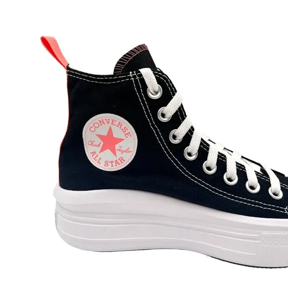 Converse Chuck Taylor All Star Move Youth Girls Platform Sneakers Size 6 Black