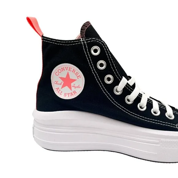 Converse Chuck Taylor All Star Move Youth Girls Platform Sneakers Size 6 Black