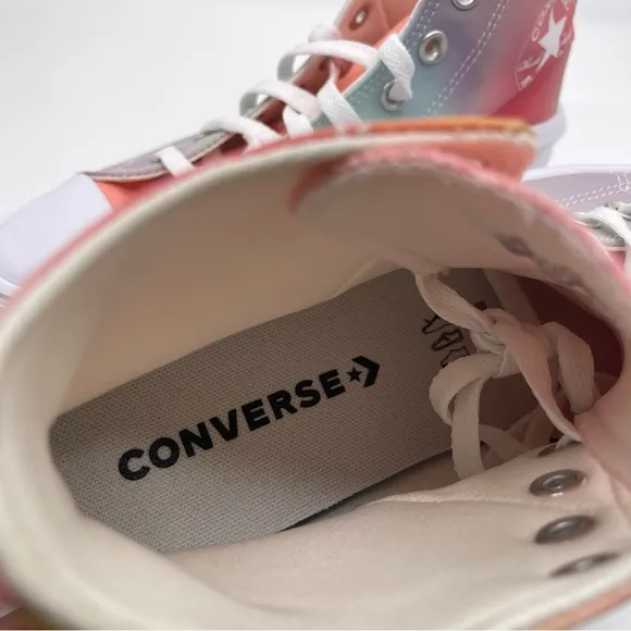 Converse Chuck Taylor All StarMove Platform Rainbow Ombre Mermaid Sneakers