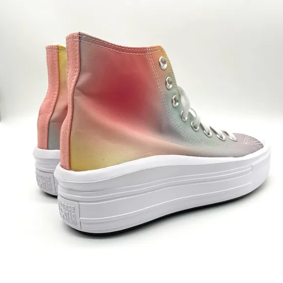 Converse Chuck Taylor All StarMove Platform Rainbow Ombre Mermaid Sneakers