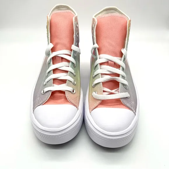 Converse Chuck Taylor All StarMove Platform Rainbow Ombre Mermaid Sneakers