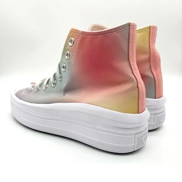 Converse Chuck Taylor All StarMove Platform Rainbow Ombre Mermaid Sneakers